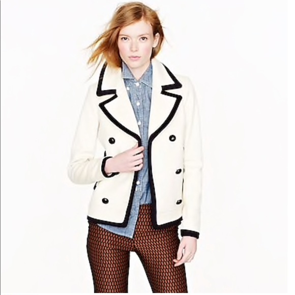 J Crew Italian Wool Tipped Pea Coat - Picture 11 of 12